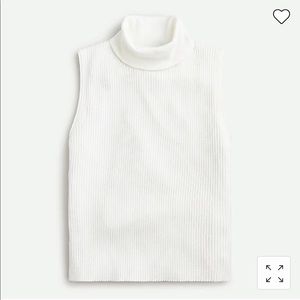 J. Crew Ribbed mockneck sweater tank, Size M